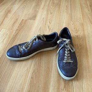 Santoni Italian leather sneakers
